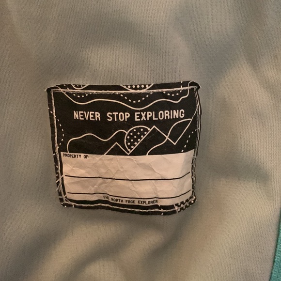 THE NORTH FACE FLEECE/NYLON JACKET w/ ARM PADS /ZIP POCKETS:SZ L (14-16) GIRLS - Picture 8 of 9